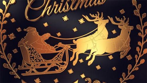 Videohive - Gold Christmas Titles