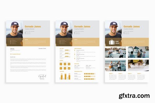 Professional Creative CV Resume Set - Slive