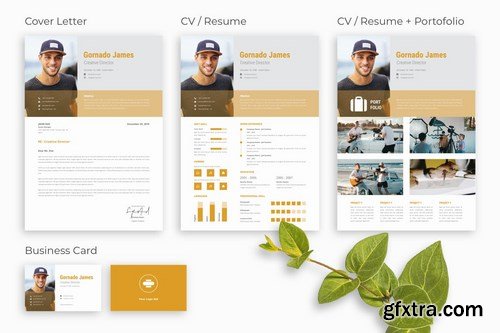 Professional Creative CV Resume Set - Slive