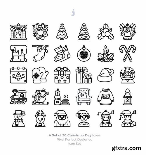 30 Christmas Day Icons