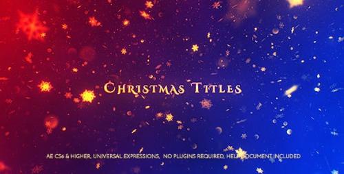 Videohive - Christmas Titles