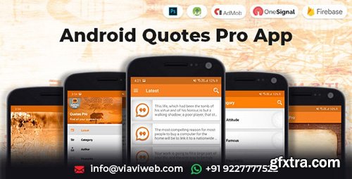 CodeCanyon - Android Quotes Pro App (Authors, Categories) v1.2.1 - 9758670