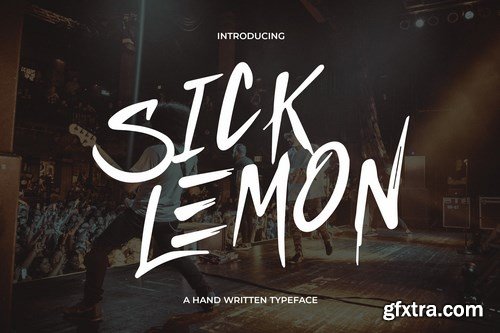 Sick Lemon - Hand Written Typeface