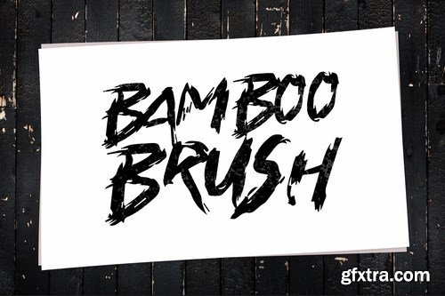 Bamboo Brush - Hand written Typeface