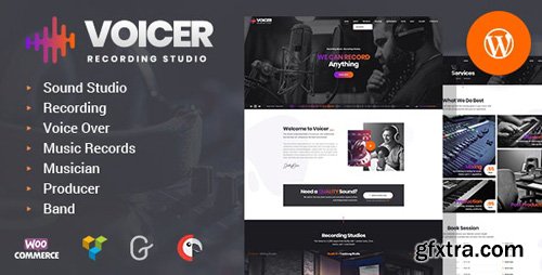 ThemeForest - Voicer v1.0 - Recording Studio WordPress Theme - 24321227