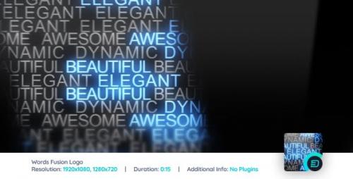 Videohive - Words Fusion Logo Reveal