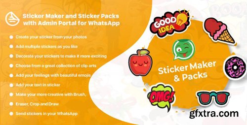 CodeCanyon - WhatsApp Sticker Maker with Admin Portal v1.1 - WAStickerApps Android - 23355792