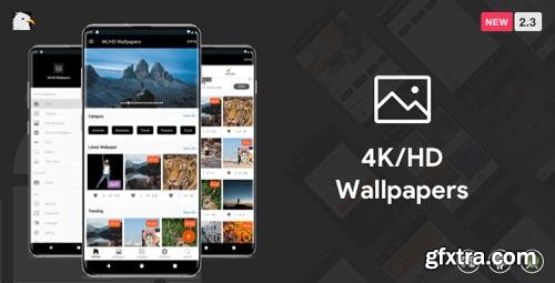 CodeCanyon - 4K/HD Wallpaper Android App (Google Material Design + Admob + Firebase Push Noti + PHP Backend) v2.3 - 23378221