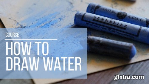 How to draw water with soft pastels