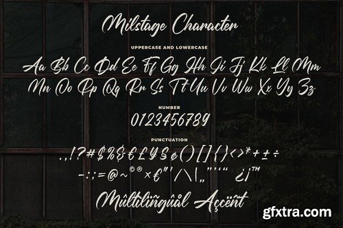 Milstage - Brush Calligraphy Script