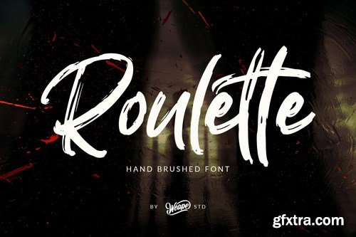 CM - Roulette Hand Brushed Font 4315541