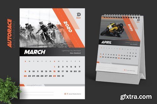 2020 Auto Race Calendar Pro