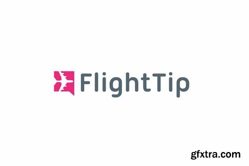 Flight tip logo template