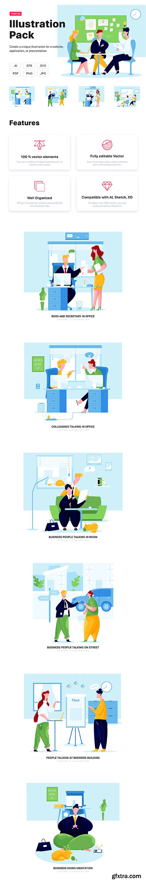 Gemini - Business Vector Scenes