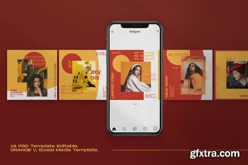 POP RETRO - Social Media Template + Stories