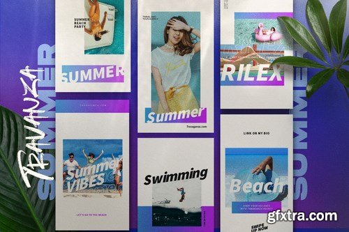 TRANSVANZA - Summer Social Media Template+Stories