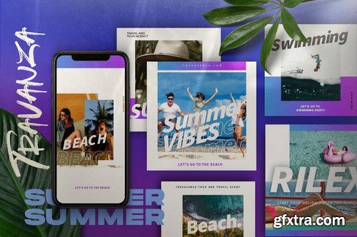 TRANSVANZA - Summer Social Media Template+Stories