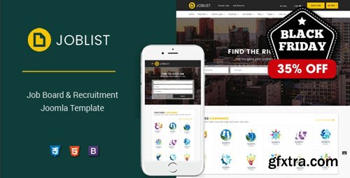 ThemeForest - JobList v3.9.6 - Responsive Job Board & Recruitment Joomla Template - 23634980