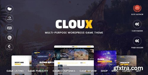 ThemeForest - Cloux v1.1 - Game & Gaming WordPress Theme - 21201119