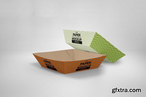 Paper Tray 6 Packaging Mockup