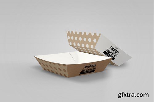 Paper Tray 6 Packaging Mockup