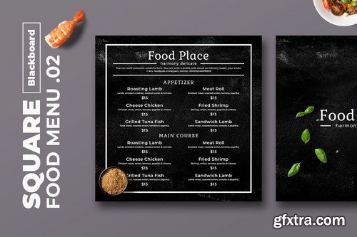 Blackboard Square Food Menu. 02