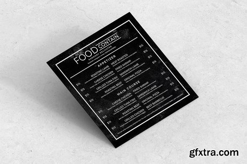 Blackboard Square Food Menu. 04