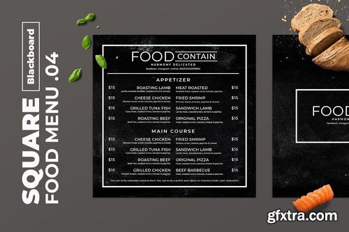 Blackboard Square Food Menu. 04