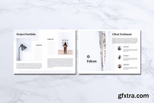 FALCON Creative Agency Company Profile Brochures