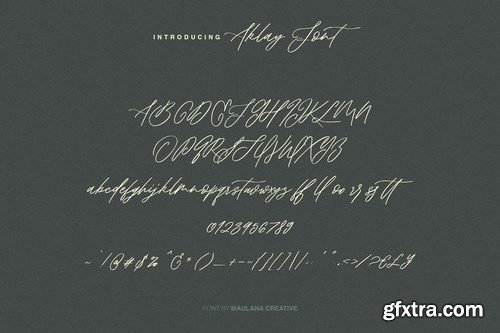 Aklay - Handwritten Font