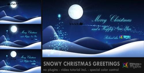 Videohive - Snowy Christmas Greetings