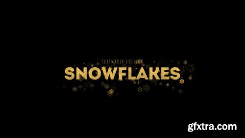 MotionArray Gold &amp; Silver Snowflake Titles 327568