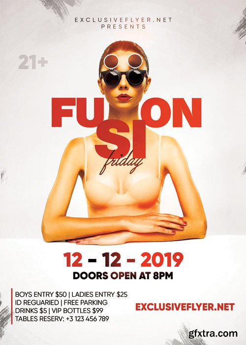 Fusion friday - Premium flyer psd template