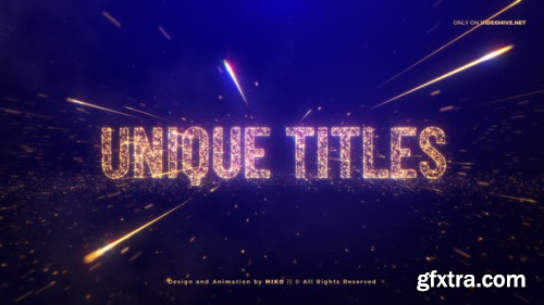 VideoHive Awards Gold Particles Titles 24513891