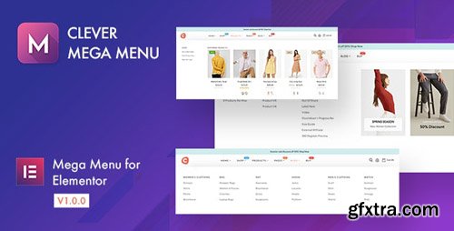 CodeCanyon - Clever Mega Menu for Elementor v1.0.5 - 23587535