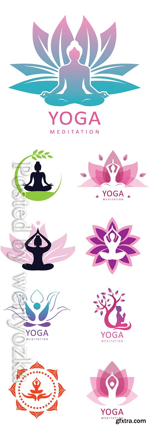 Yoga logo vector design