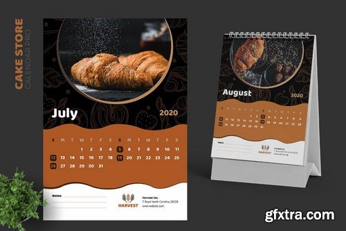 2020 Cake Store Calendar Pro