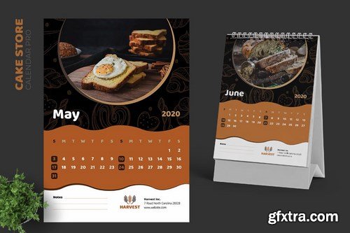 2020 Cake Store Calendar Pro