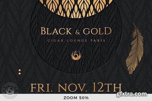 Black and Gold Flyer Template V13