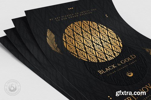 Black and Gold Flyer Template V13