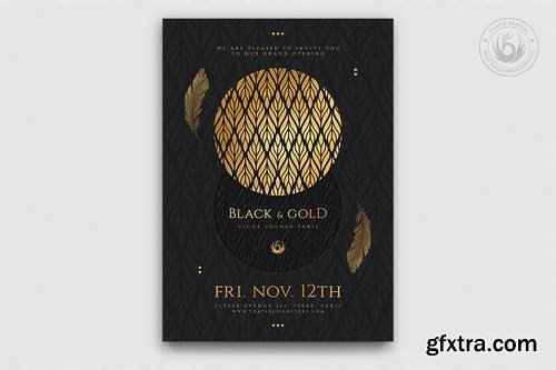 Black and Gold Flyer Template V13