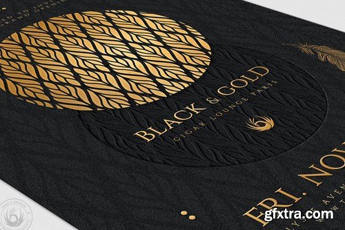 Black and Gold Flyer Template V13