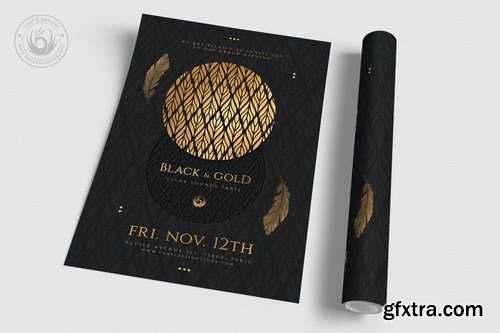 Black and Gold Flyer Template V13