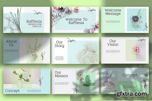 Rafflesia - Minimalist Powerpoint Google Slides and Keynote Templates