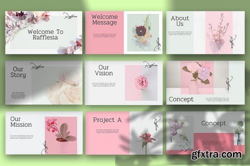 Rafflesia - Minimalist Powerpoint Google Slides and Keynote Templates