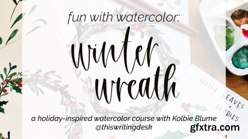 Fun With Watercolor: Winter Wreath