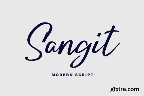 CM - Sangit Modern Script Font 4321364