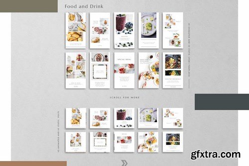 Animated Instagram Basic Pack - Food