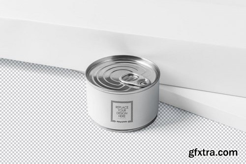 Small Food Tin Can Mockups