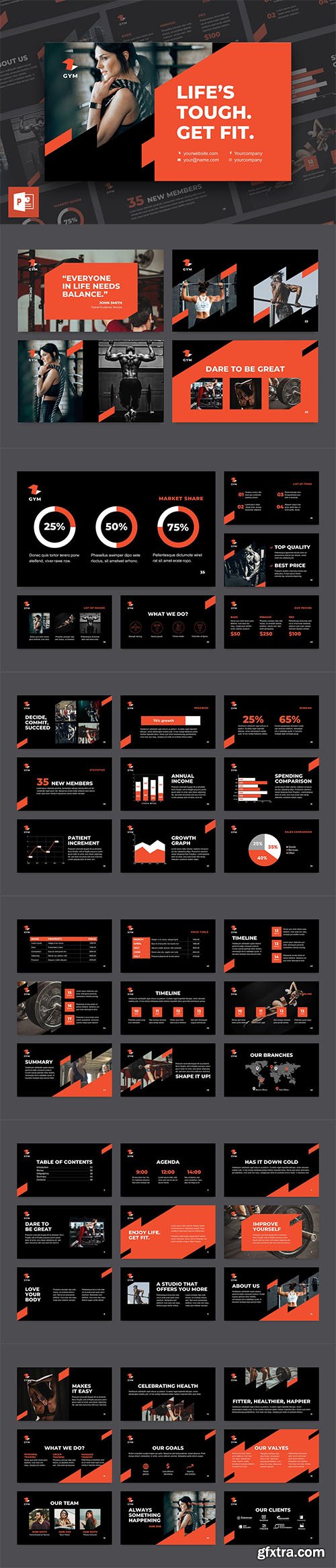 Gym PowerPoint Presentation Template